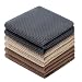 Produktbild DAPTSY Küchentücher Waffeltuch Geschirrtücher Baumwolle Putzlappen Spüllappen Spültücher Handtuch Set 6 STÜCKE 33 cm x 33 cm Braungrau Beige