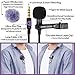 Purple Panda Lavalier Microphone Kit – Clip-On Lapel Mic for Motovlog, Creators & Vlogging – GoPro, DJI & Insta360 Action Cameras, iPhone, Android, iPad, DSLR, Zoom/Tascam, PS5 – Omnidirectional