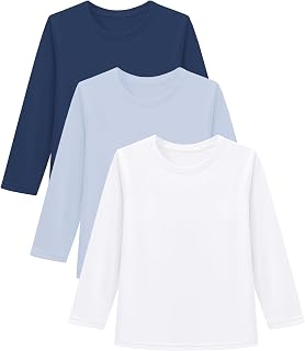 6M-5T 3-Pack Baby Toddler Rash Guard Swim Shirts UPF 50+ Boys Girls