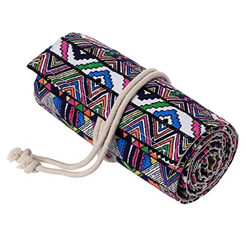Btsky BTSKY-OF0161001-TR ® Canvas Pencil Roll Wrap 108 Slot-Adult Coloring Pencil Holder Organizer thumb #6