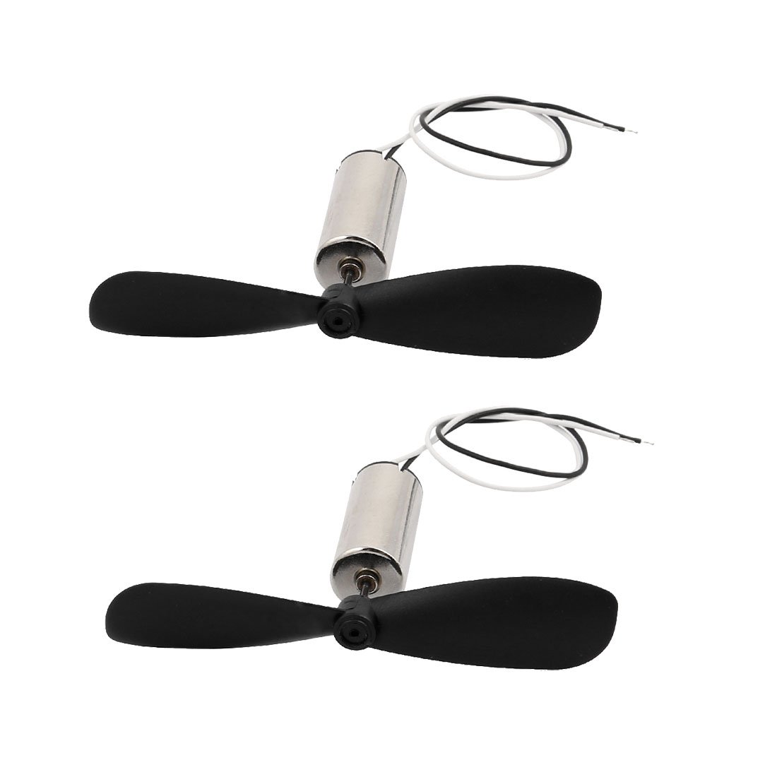 Aexit 2Pcs DC Electrical equipment 1.5V 30000RPM 716 Coreless Motor w CW Propeller for RC Helicopter
