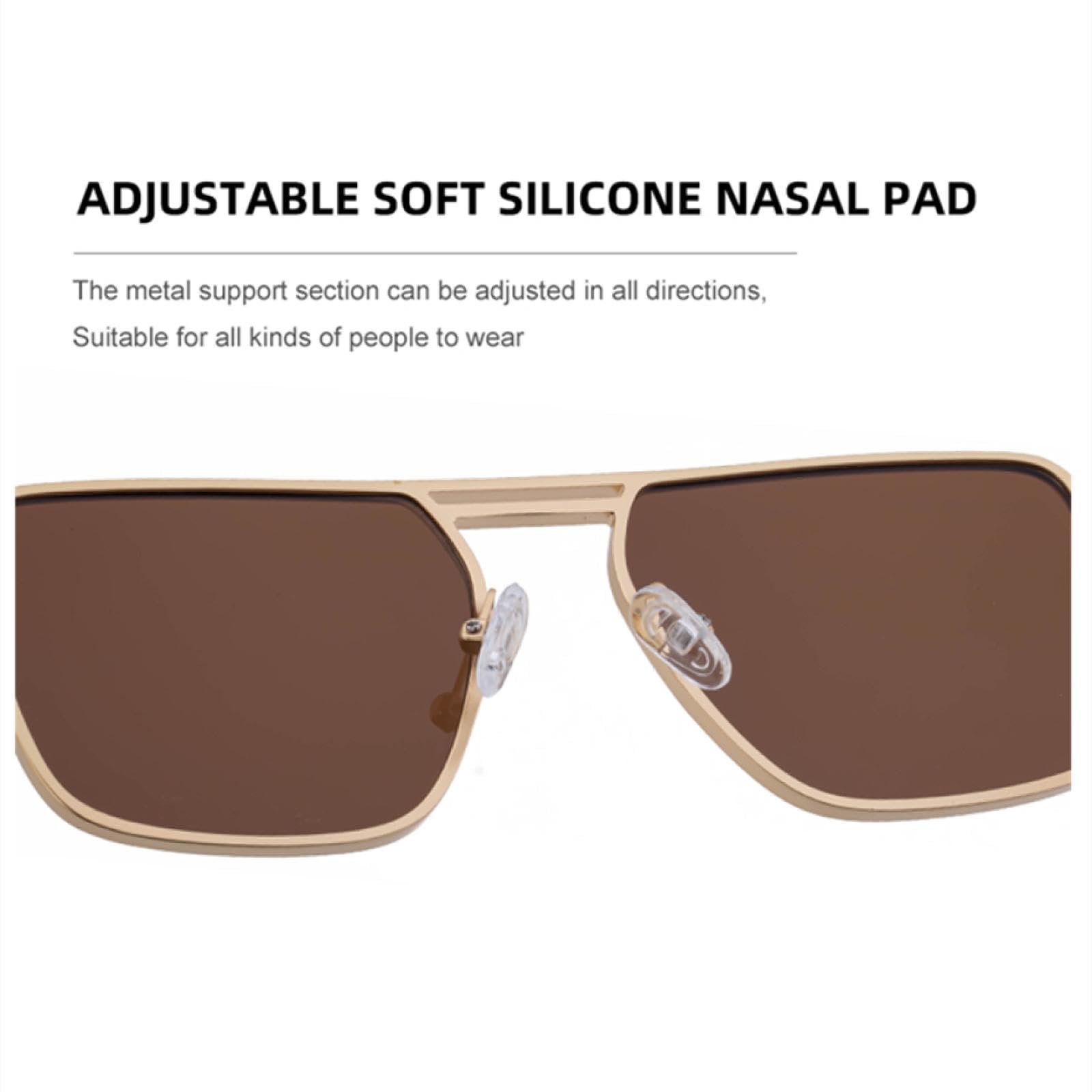 Occhiali da sole punk oversize da uomo, di lusso, retrò, UV400