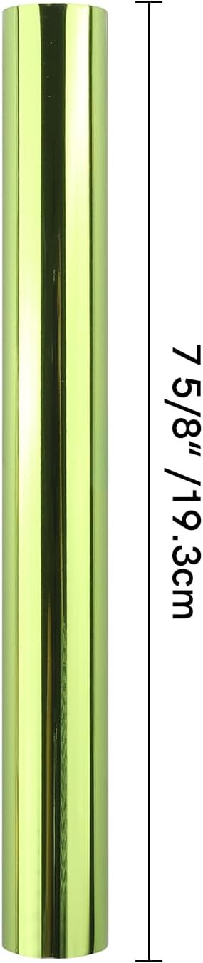 Briartw Toner Reactive Foil by Laser Printer and Laminator,6 Roll 16.4ft X 7.6inch Grass Green Transfer Foil Paper Bundle for DIY Craft Embossing Scrapbooking Cards Making