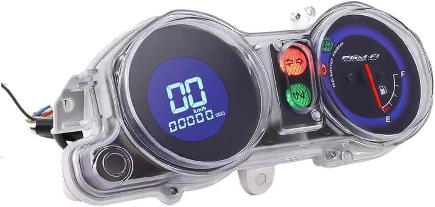 Speedometer Gauge Multi-Functions Motorcycle Tachometer Digital Dashboard Moto LED RPM Speedometer Mileage Meters for Titan 150 Universal