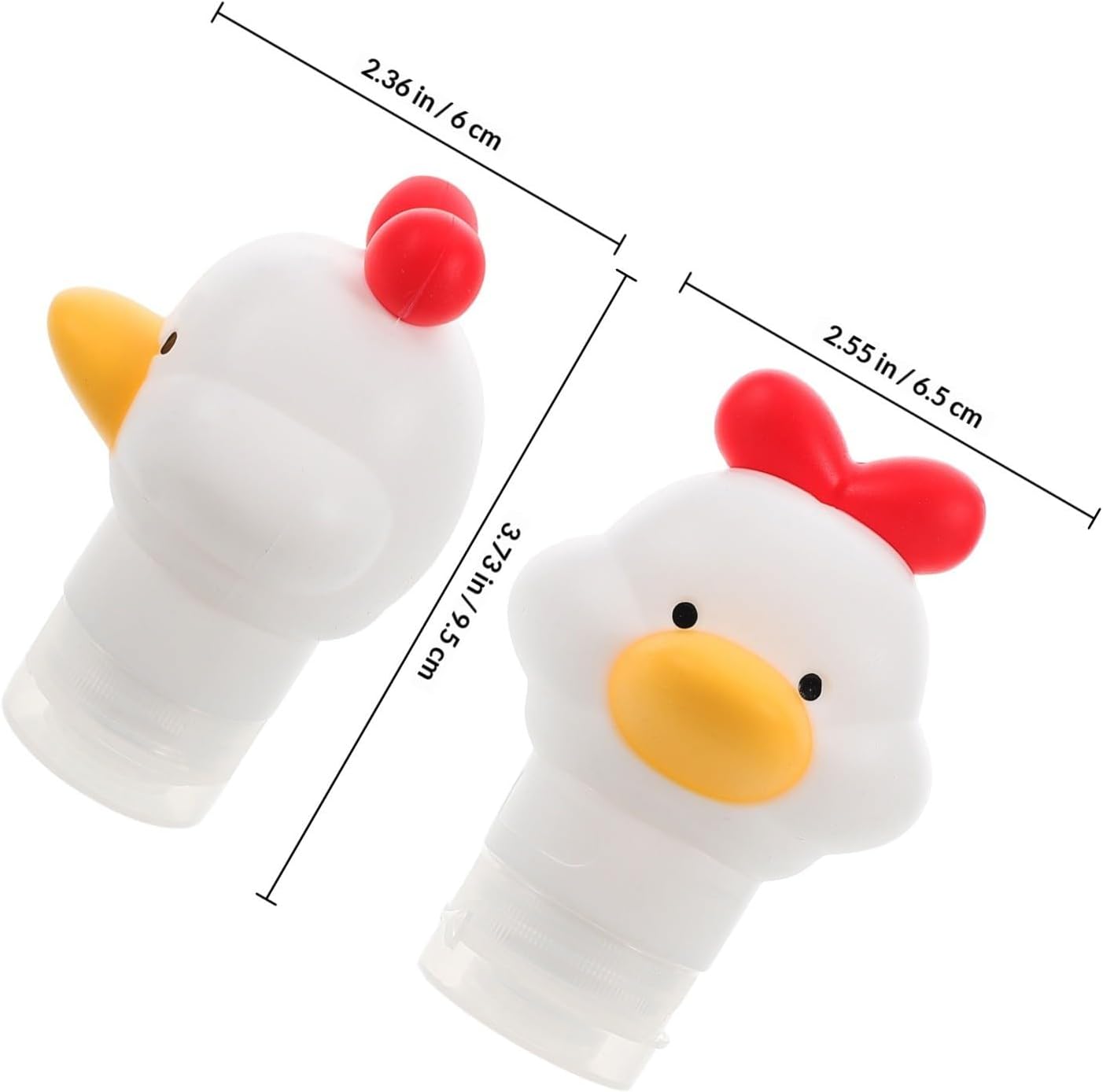 Duck Face Wash Container Plastic Squeezable Leakproof Travel Bottle image 2