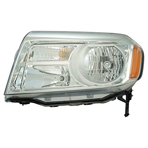 Image of TRQ Driver Side Headlight Assembly Halogen Compatible with 2012-2015 Honda Pilot HO2502147
