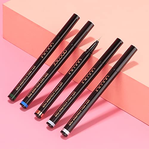 Docolor Waterproof Eyeliner Pen Super Slim Liquid Precise All Day Eye Liner Gel Gold #TOP7