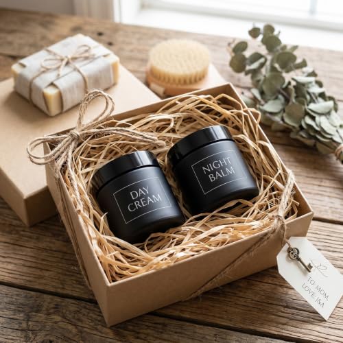 Image of Norme 36 Pcs 4 oz Glass Jars with Lids Cosmetic Jars, Frosted Black