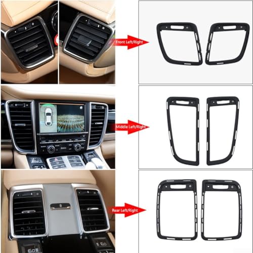 Cubierta de marco para ventilación de Porsche Panamera 2010-2014 frontal izquierda 3