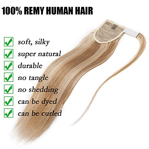 Elailite Human Hair Ponytail Extension Straight - Image 4