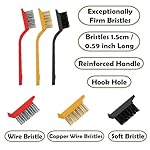 Crevice Cleaning Brush Set, Multi-Purpose Hard Bristle Brushes for Deep Cleaning Kitchen, Bathroom, Grout, Sink, Cup, Teapot, Bottle, Blender, Corners, Tight Spaces & More - Image 4