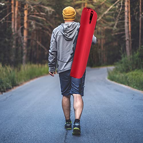 Bettary Camping Chair With Canopy, Portable Sports Chair Beach Chair W/Carry Bag Sunshade Cup Holders & Collapsible Steel Frame For Beach Concert Travel Festival, Outdoor Folding Chair (Red) #TOP2