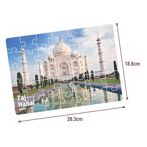 Image of Ratna's 7 Wonders of The World Jigsaw Puzzle | 7 x 35 Pieces Different Jigsaw Puzzles Size 26.3 x 18.8 cm with an Information Guide Inside