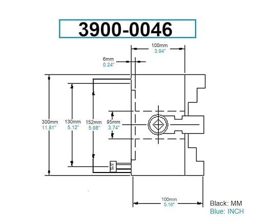 Miniatura 8 de HHIP - Plato para tornos de 4 mordazas independiente (diferentes tamaños 3 pulgadas a16 pulgadas), 1