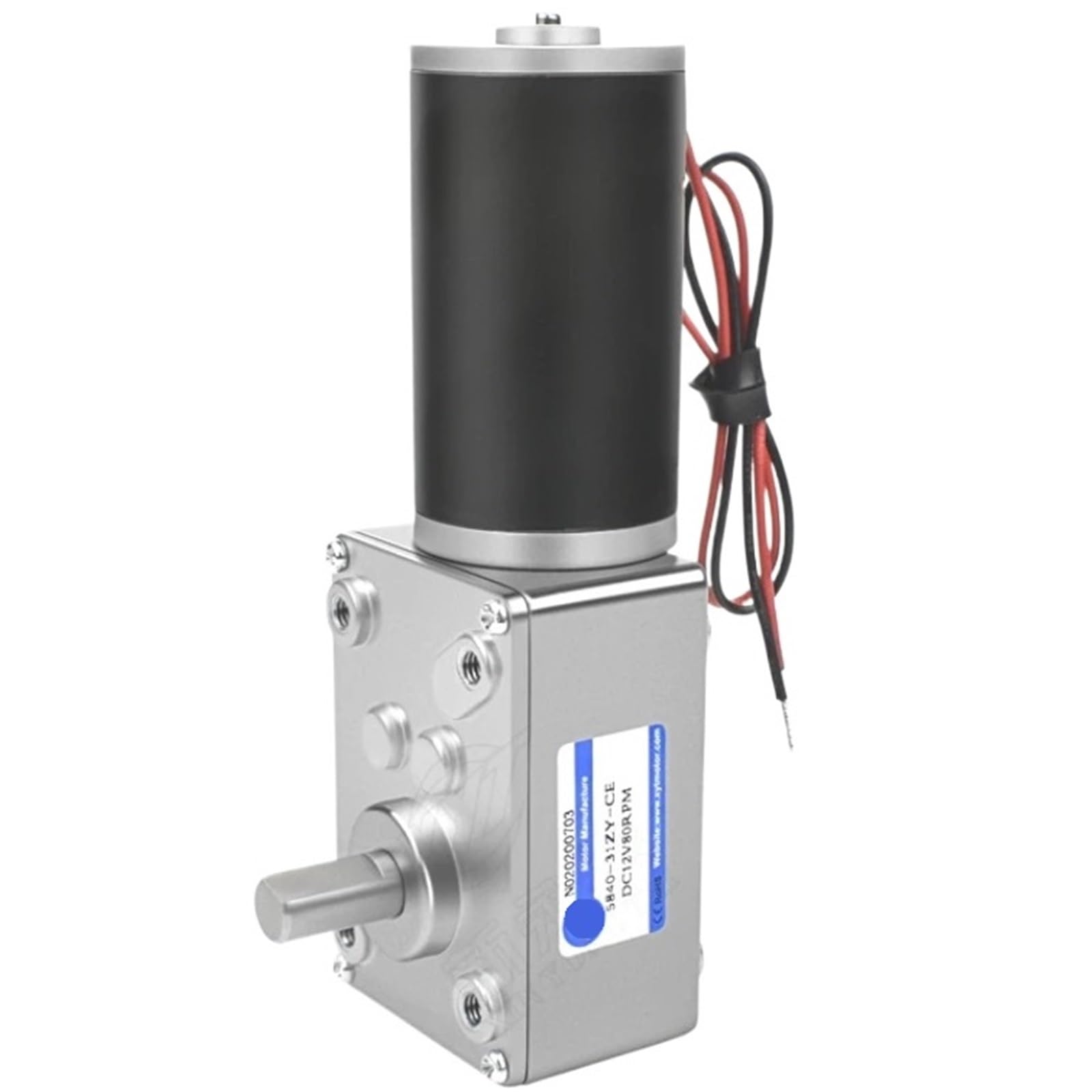 1 x 5840-31zy Gleichstrom-Reduktion, einstellbare Drehzahl, Motorgetriebe, Turbine, Schnecke, 12 V, 24 V (12 U/min, 12 V)