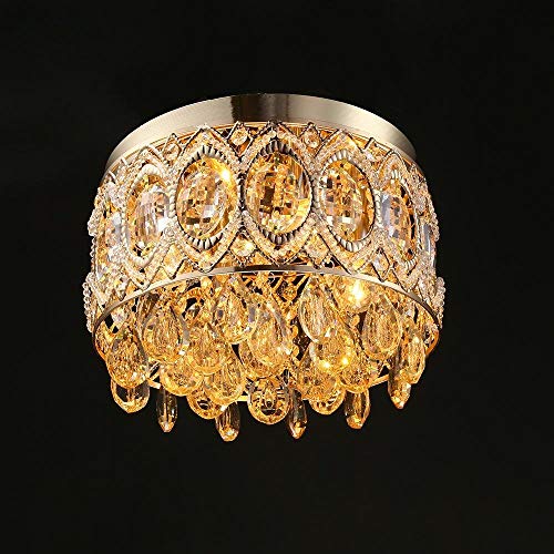 Plafonnier cristal E14 pour salon moderne et ambiance chambre cocon