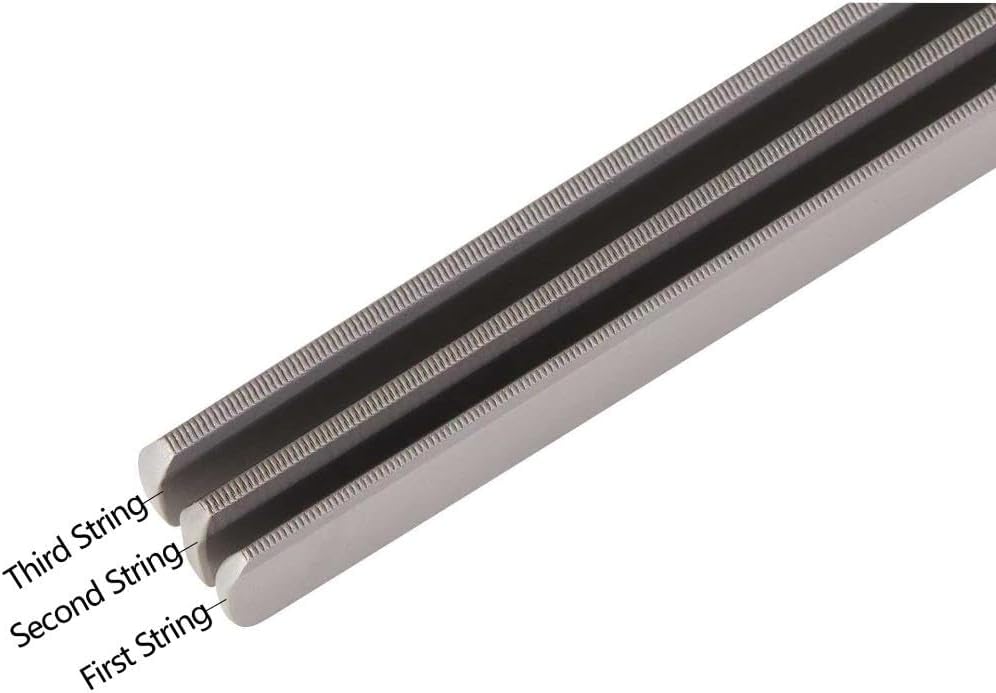 KAISH Premium Double Edge Bass Guitar Nut Slotting File 45-130 Bass Nut String Slot Files