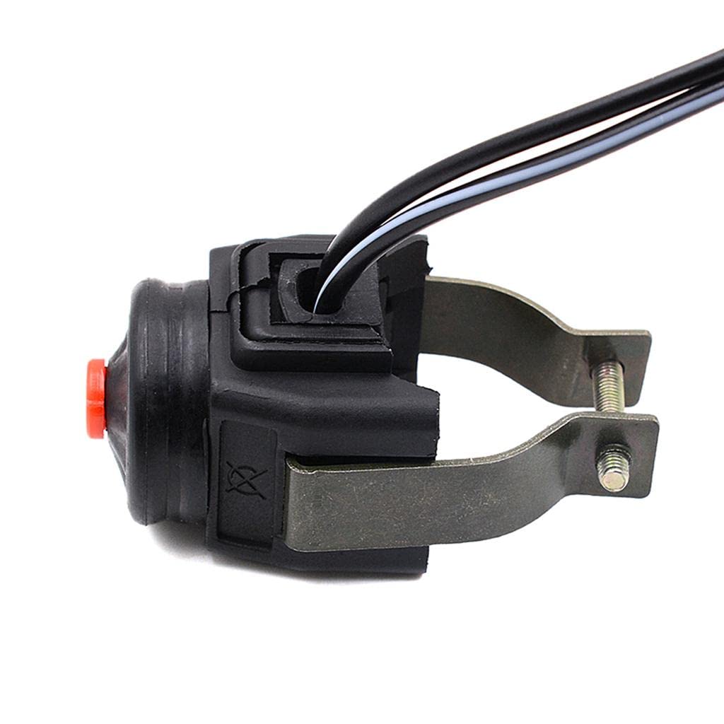 CLUB BOLLYWOOD Horn Switch Starter/Kill Switch Overtaking Light Switch For Pit Bike Go Cart Atv 7/8'' Handlebar Red | Other Electrical & Ignition | Other Electrical & Ignition