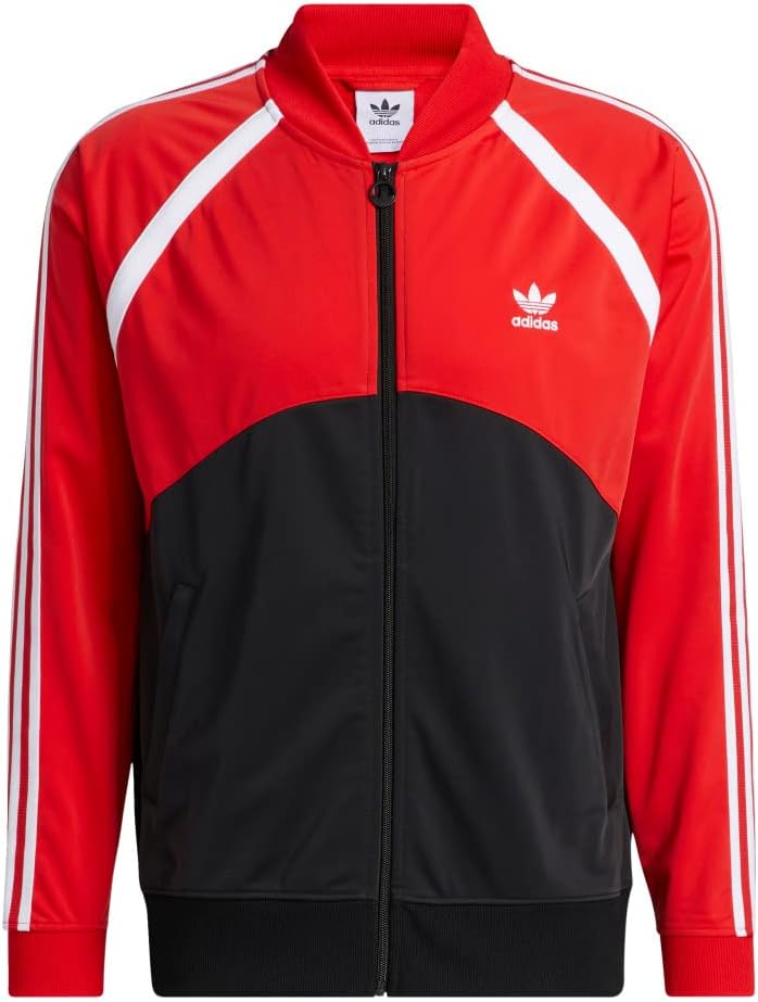 superstar adidas black and red