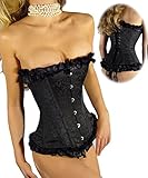 halbbrustkorsett leder  Yourdesignerz Halbbrust-Korsett Damen schwarz/rot XS