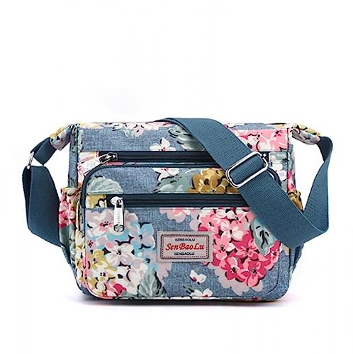 YYW Crossbody Bag for Women Messenger Bag Waterproof Lightweight Shoulder Handbags with Multi Pocket Adjustable Strap for Daily Use Work Travel (Bouquet)