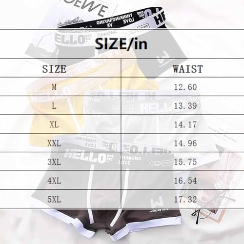 Hello Underwear for Men, Hello Classic Mens Mesh Underwear Ice Silk Boxer Briefs Soft Nylon Trunks for Travel Gym2