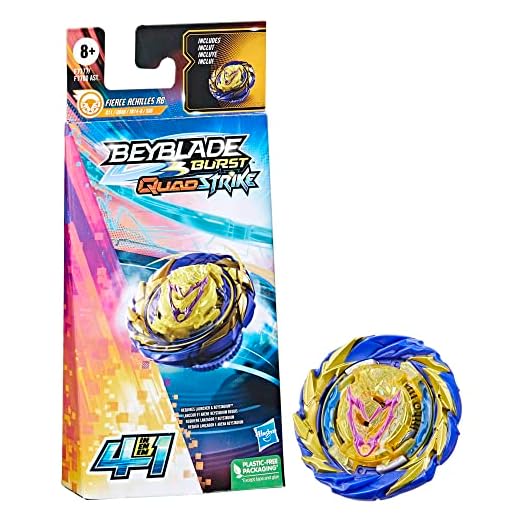 Pião Beyblade Burst QuadStrike - Fierce Achilles - Não Acompanha Lançador