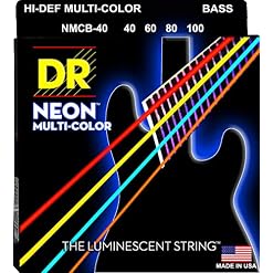 Dr Cordes Nmcb-40 DR Neon 4 cordes de guitare basse, léger, Multicolore - Les Beatles, Paul McCartney, John Lennon, RIngo Starr, George Harrison