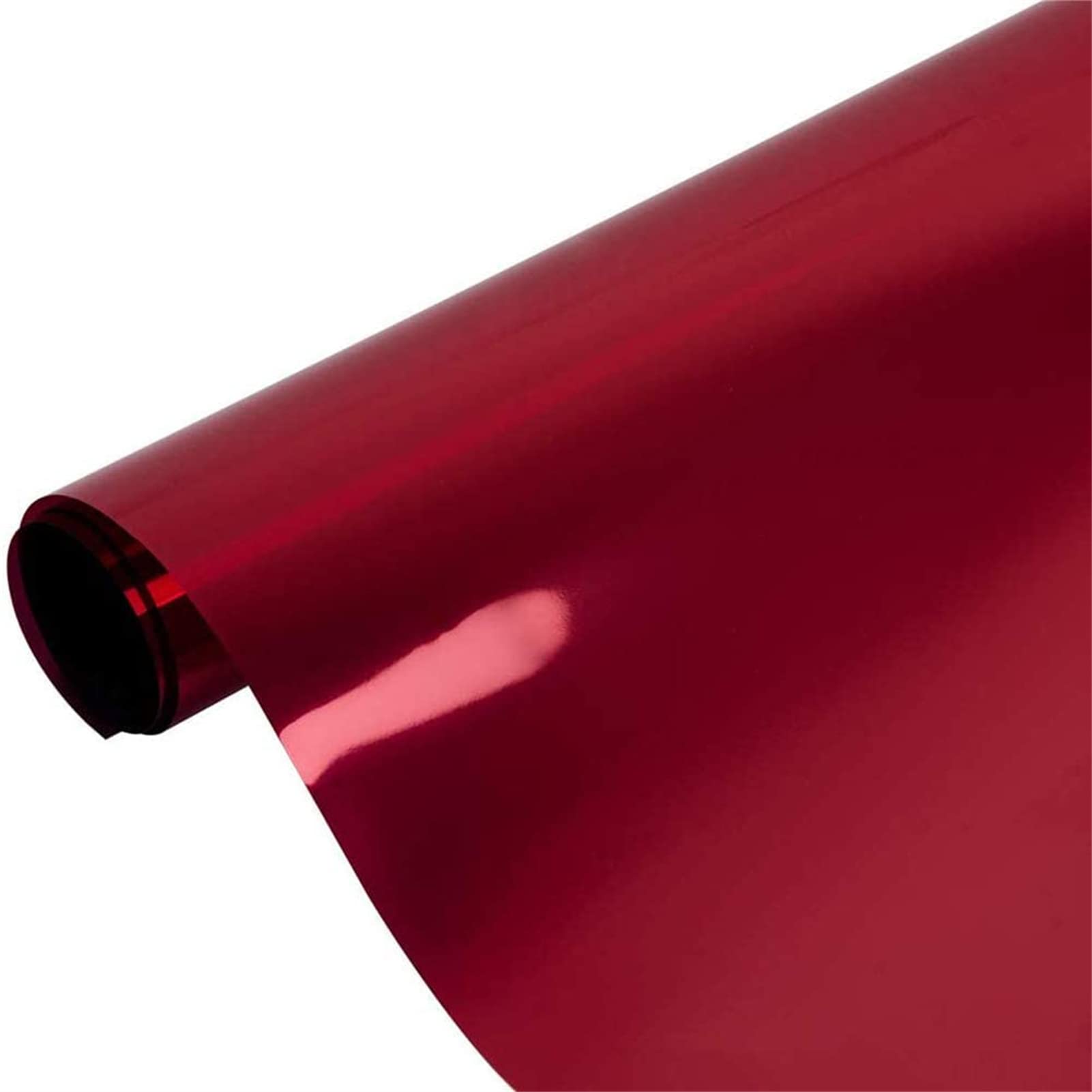 Privacy Reflective Window Film Anti Glare Mirror Tint UV Blocker Heat Reducing Static Cling(Red Silver,60x200cm)