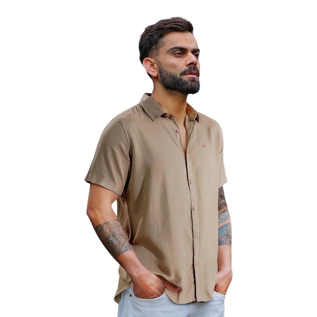 WROGN Men's Cotton Linen Blend Casual Shirt | Solid Minimal Design | Slim Fit - Review, Price and Buying Guide
