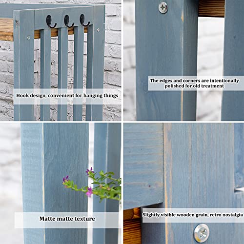 Outdoor Garden Potting Bench Table, Tool Storage Rack,With Drawer/Adjustable Shelf Rack/Removable Sink/Hooks #TOP5