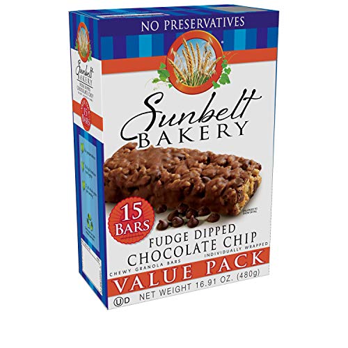 Sunbelt Bakery Fudge Dipped Chocolate Chip Chewy Granola Bars, 30-1.1 OZ Bars (2 Boxes) - Thumbnail 3
