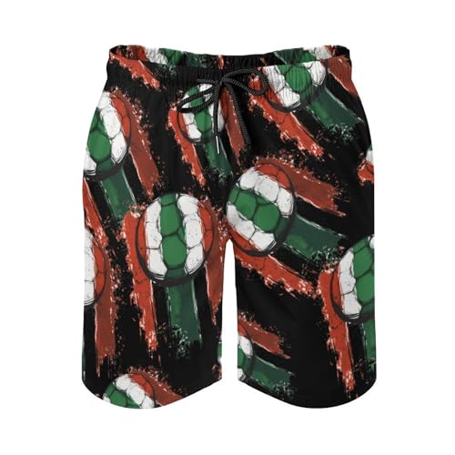 Ireland Soccer Ball Men's Swim Trunks Quick Dry Board Shorts Hawaiian Beach Shorts With Pocket4