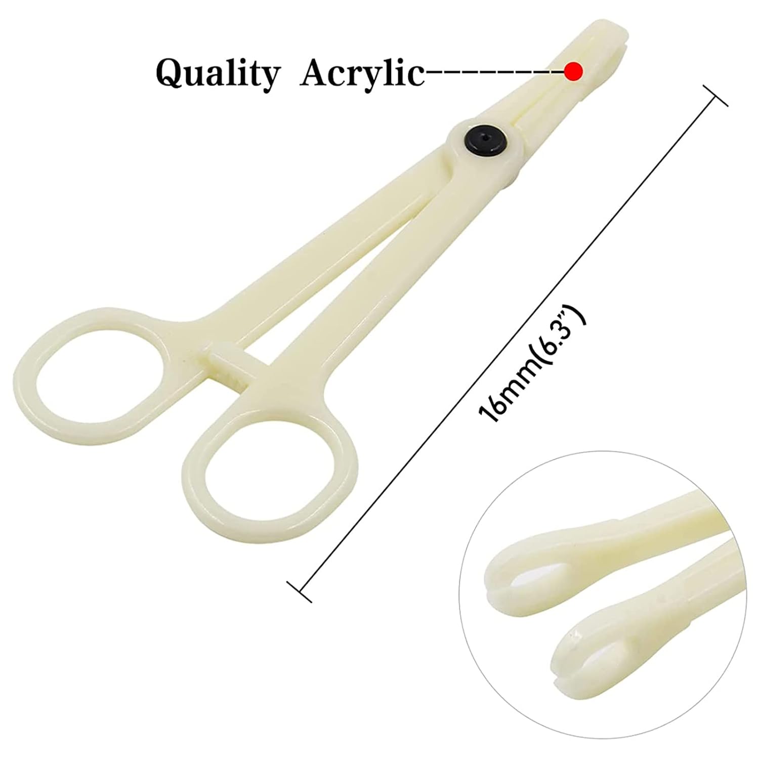 Disposable Piercing Clamps - Lyuxzad 25Pcs Piercing Forceps Rounded Slotted Septum Clamps Septum Forceps for Lip Labret Eyebrow Navel Tongue Belly Ear Nose Piercing Kit Piercing Tools