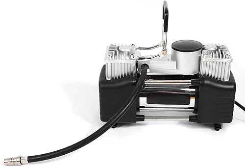 Tbest Portable Mini Air Compressor 2.5bar Heavy Duty Car Tyre Inflator Pressure Pump 12V DC Compact Lightweight for 4WD Vehicles Tractors Bikes