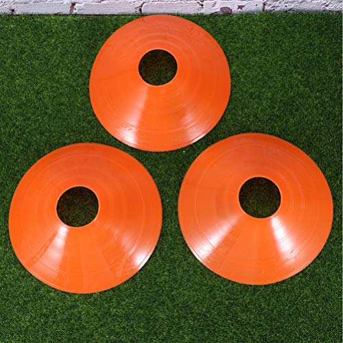 Placas de prato para treino de futebol Besportble, 50 peças, bandeja marcador reutilizável com cone