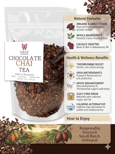 Té chai suelto 5 oz con cacao y especias orgánicas miniatura 4