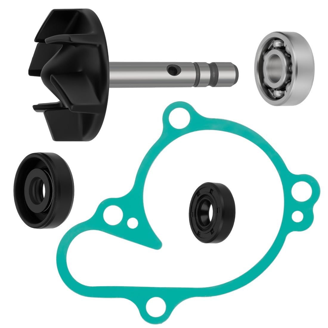 Kit Albero Girante Pompa Acqua per Yama-ha YZ125 YZ125X 2005-2024