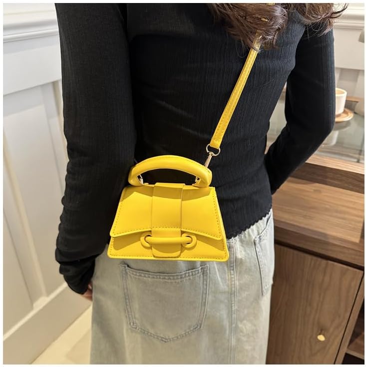 FALETO Mini Purses for Women Cute Top Handle Crossbody Bag Stylish Tiny Clutch Handbag with Strap - Image 5