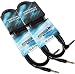 Produktbild keepdrum 2X GC-073 3m Stereo-Audiokabel Klinke 6,3mm Winkelstecker