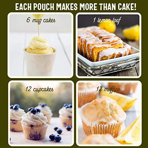 SWEET LOGIC Keto Baking Mix | Delicious Keto Baked Goods With Just 1-2G Net Carbs Per Serving | Gluten Free, Naturally Sweetened Low Carb, Diabetic Friendly | (Lemon Poppyseed Muffin)