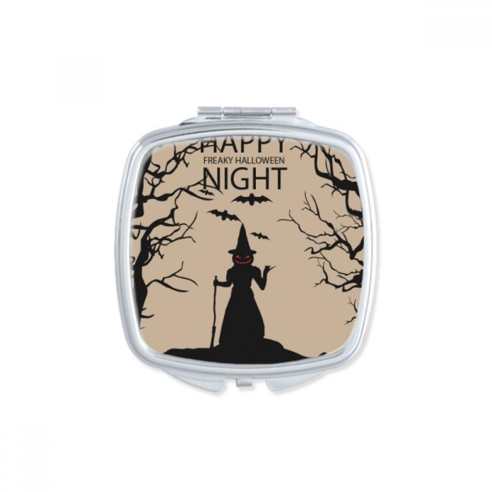 Miroir de maquillage compact portable pour corriger son teint partout pendant Halloween