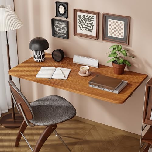 Dogsky Wall Mounted Folding Table, Floating Desk 36x15.7Inch, Fol...