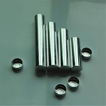 100 Pieces/lot OD22mm Dental Material Dental Aluminum Empty Cartridge with Cover for Flexible AcrylicOD22 X 120mm