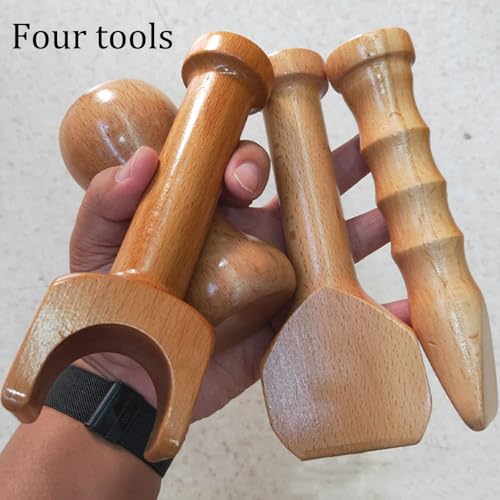 Martillo de ajuste quiropráctico de madera, tamaño C miniatura 5