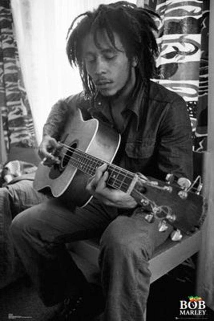 Bob Marley - Guitar Poster (24x36) PSA034002