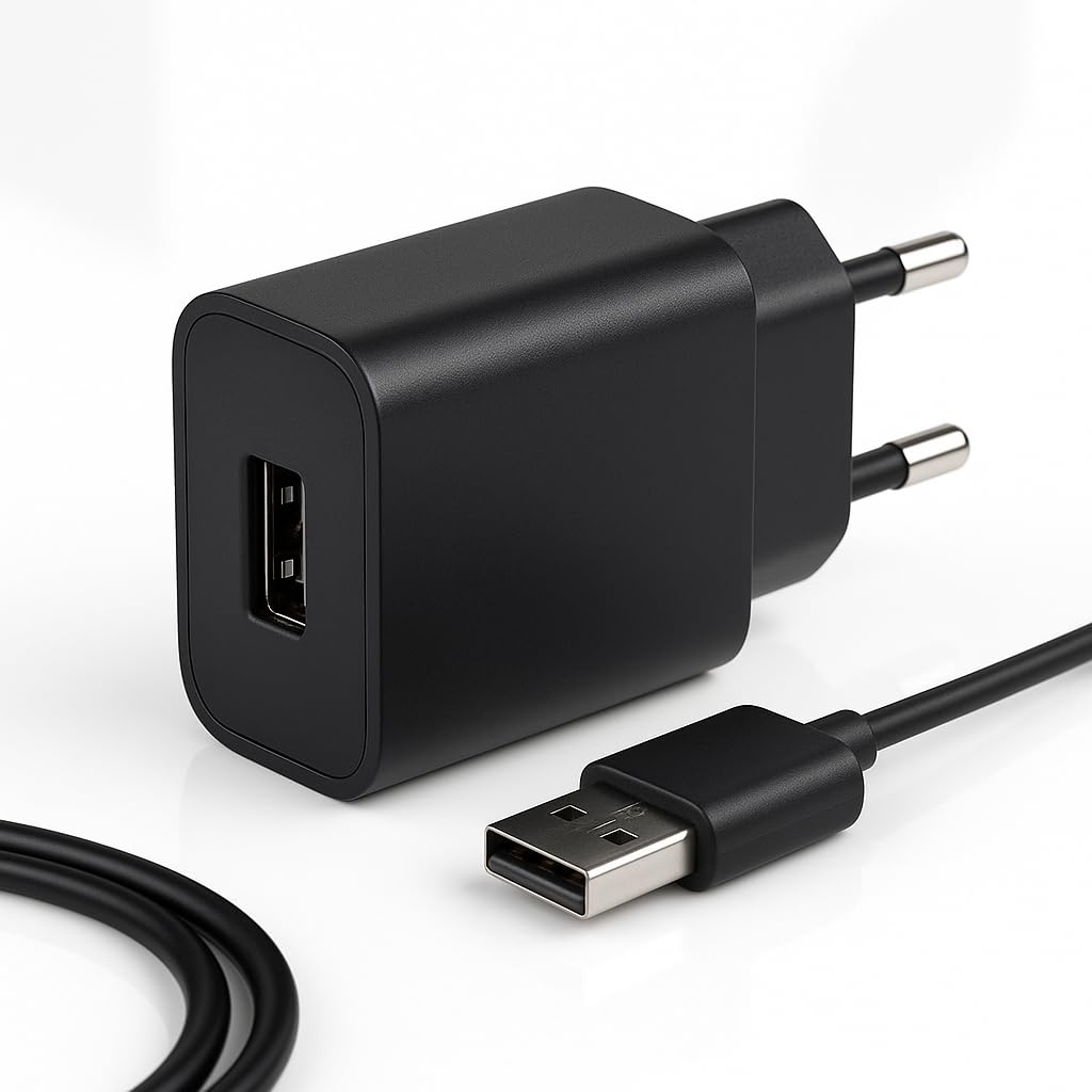 Sonero Ładowarka USB A, adapter wtyczki, zasilacz sieciowy 5 W, kompatybilna z FireTV Stick, Raspberry Pi, koncentratorem, głośnikiem, UVM, ładowarką, czarna
