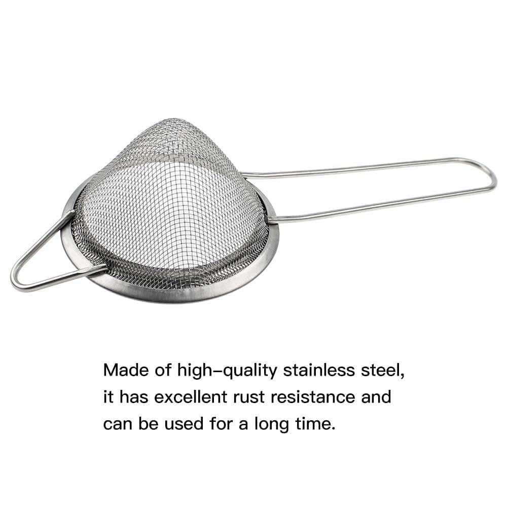 Set 4 Filtri Per Tè In Acciaio Inox Shanq | Colini Conici A Maglia Fine Per Cocktail, Farina E Spezie