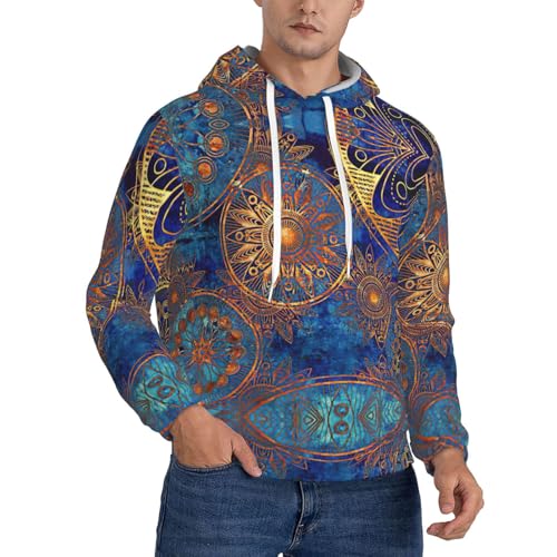 Sweat à capuche tendance avec imprimé mandala ciel étoilé pour vos soirées