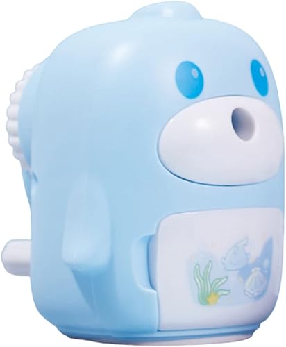 JITEM Sacapuntas Sacapuntas de león marino, lindo animal estudiante, sacapuntas de papelería con bandeja de virutas de alta capacidad para lápices